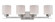 Parallel; 4 Light; Vanity Fixture with Etched Opal Glass; Polished Nickel Finish (81|60/5204)