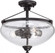 Laurel - 3 Light Semi Flush with Clear Seeded Glass - Sudbury Bronze Finish (81|60/5544)