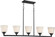 Mobili - 5 Light Island Pendant with Satin White Glass - Aged Bronze Finish (81|60/5555)