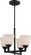 Mobili - 4 Light Chandelier with Satin White Glass - Aged Bronze Finish (81|60/5558)