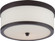 Celine - 2 Light Flush with Satin White Glass - Venetian Bronze Finish (81|60/5576)