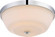 Willow; 2 Light; Flush Fixture with White Glass; Polished Nickel Finish (81|60/5804)