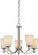 Laguna; 5 Light; Hanging Fixture with White Glass; Brushed Nickel Finish (81|60/5825)
