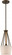 Seneca - 1 Light 8'' Mini Pendant with Beige Linen Fabric Shade - Aged Bronze Finish with (81|60/5898)