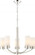 Denver - 5 Light Chandelier with Satin White Glass - Polished Nickel Finish (81|60/6225)