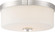 Denver - 2 Light Flush Mount with Satin White Glass - Polished Nickel Finish (81|60/6231)