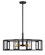 Payne - 5 Light Pendant with Clear Beveled Glass - Midnight Bronze Finish (81|60/6416)
