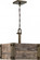 Winchester - 4 Light Square Pendant with Aged Wood - Bronze (81|60/6423)