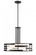 Lansing; 3 Light; Pendant with White Fabric Shade and Opal Diffuser; Midnight Bronze Finish (81|60/6435)