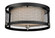 Pratt - 3 Light Flush Mount Fixture with White Glass - Black Finish with Brushed Nickel Accents (81|60/6452)
