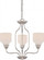 Kirk - 3 Light Chandelier with Satin White Glass - LED Omni Included (81|62/389)