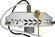 4'' Wired Fan Light Holder With On-Off Pull Chain And Intermediate Socket; White Finish (81|SF77/461)