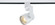 LED 12W Track Head - Angle Arm - White Finish - 24 Degree Beam (81|TH421)