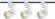 3 Light - Track Lighting Kit - 12 Watt LED per Head - 3000K - 4 foot Track - 36 degree - Round shape (81|TK423)