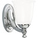 Victorian Collection One-Light Polished Chrome White Opal Glass Farmhouse Bath Vanity Light (149|P3027-15)