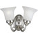 Bedford Collection Two-Light Brushed Nickel Etched Alabaster Glass Traditional Bath Vanity Light (149|P3368-09)