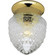 One-Light Glass Globe 5-1/2'' Close-to-Ceiling (149|P3750-10)