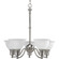 Madison Collection Five-Light Brushed Nickel Etched Glass Traditional Chandelier Light (149|P4281-09)