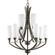 Wisten Collection Nine-Light Antique Bronze Etched Glass Modern Chandelier Light (149|P4439-20)