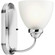 Heart Collection One-Light Polished Chrome Etched Glass Farmhouse Bath Vanity Light (149|P2913-15)