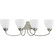 Heart Collection Four-Light Brushed Nickel Etched Glass Farmhouse Bath Vanity Light (149|P2928-09)