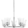 Cascadia Collection Five-Light Polished Chrome Etched Glass Coastal Chandelier Light (149|P4613-15)