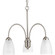 Gather Collection Three-Light Brushed Nickel Etched Glass Traditional Chandelier Light (149|P4734-09)