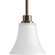 Joy Collection One-Light Antique Bronze Etched White Glass Traditional Mini-Pendant Light (149|P5270-20W)