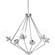 Mod Collection Six-Light Polished Chrome Clear Glass Mid-Century Modern Chandelier Light (149|P4756-15)