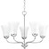 Classic Collection Five-Light Polished Chrome Etched Glass Traditional Chandelier Light (149|P4770-15)