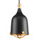 Era Collection One-Light Matte Black and Gold Global Pendant Light (149|P500032-031)