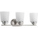 West Village Collection Three-Light Brushed Nickel Etched Double Prismatic Glass Farmhouse Bath Vani (149|P300006-009)