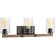 Barnes Mill Collection Three-Light Antique Bronze Clear Seeded Glass Farmhouse Bath Vanity Light (149|P300068-020)