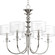 Marche Collection Five-Light Polished Nickel Grey Mylar Shade Luxe Chandelier Light (149|P400049-104)