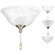 AirPro Collection Two-Light Ceiling Fan Light (149|P2612-01WB)