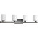 Dart Collection Four-Light Graphite Etched Glass Modern Bath Vanity Light (149|P300147-143)