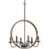 Fontayne Collection Six-Light Antique Bronze Farmhouse Chandelier Light (149|P400081-020)