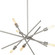 Astra Collection Six-Light Brushed Nickel Mid-Century Modern Chandelier Light (149|P400108-009)