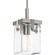 Glayse Collection One-Light Brushed Nickel Clear Glass Luxe Pendant Light (149|P500073-009)
