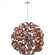 Ribbons 12-Light Satin Copper Pendant Light (26|RBN2831SG)