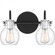 Andrews 2-Light Earth Black Vanity Light (26|ANW8602EK)