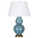 Steel Blue Double Gourd Table Lamp (237|OB20X)