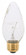 25 Watt F15 Incandescent; White; 1500 Average rated hours; 160 Lumens; Medium base; 120 Volt (27|S3364)