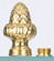 Brass Finial Acorn Knob (27|S70/133)