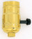 3 Wire Socket With Turn Knob; Brite Gilt Finish (27|S70/421)