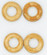 4 Knurled Brass Locknuts; 1/8 IPS (27|S70/620)