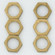 6 Brass Locknuts; 1/8 IPS (27|S70/621)