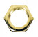 Steel Locknut; 1/8 IP; 1/2'' Hexagon; 3/16'' Thick; Brass Plated Finish (27|90/1646)