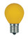 1.2 Watt LED; S11; Ceramic Yellow; Medium base; 120 Volt; Carded (27|S9166)