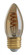 2.3 Watt B10 LED Filament; Amber; Medium base; 2000K; 120 Lumens; 120 Volt (27|S9970)